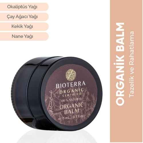 Bioterra Organik Balm Kas Gevsetici Krem